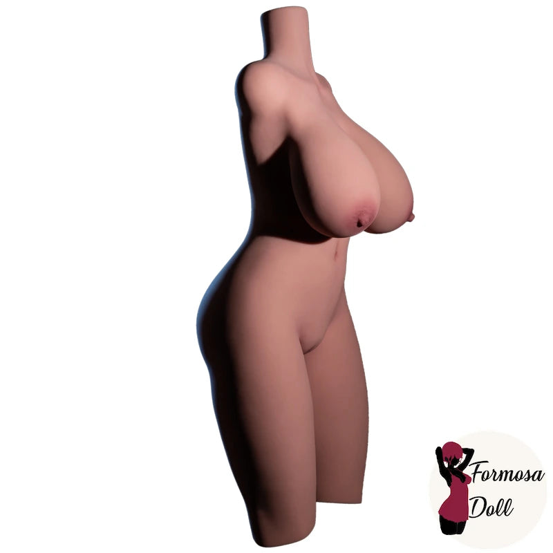 Torse 870# 28kg (61,7LB) - Poupée sexuelle BBW Torse en TPE avec squelette et jambes mobiles