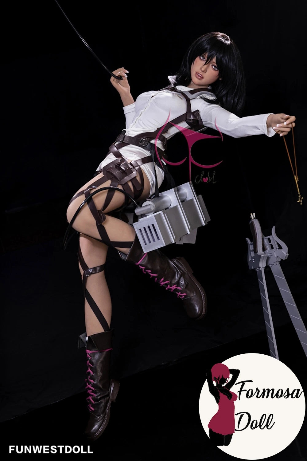 Mikasa Ackerman - Poupée sexuelle cosplay anime en TPE 159 cm