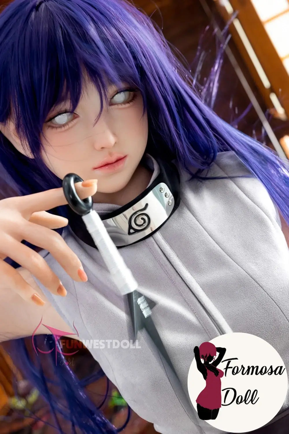 Amy 159 cm (5ft2) - Hinata Hyuga Cosplay Sex Doll in Silicone