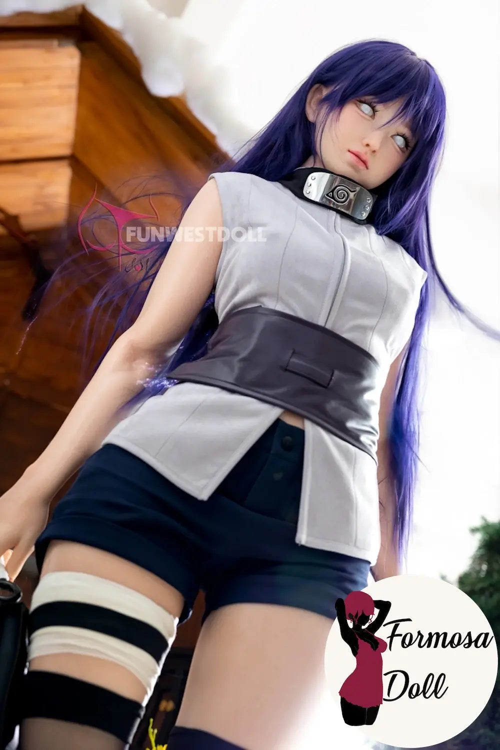 Amy 159 cm (5ft2) - Hinata Hyuga Cosplay Sex Doll in Silicone