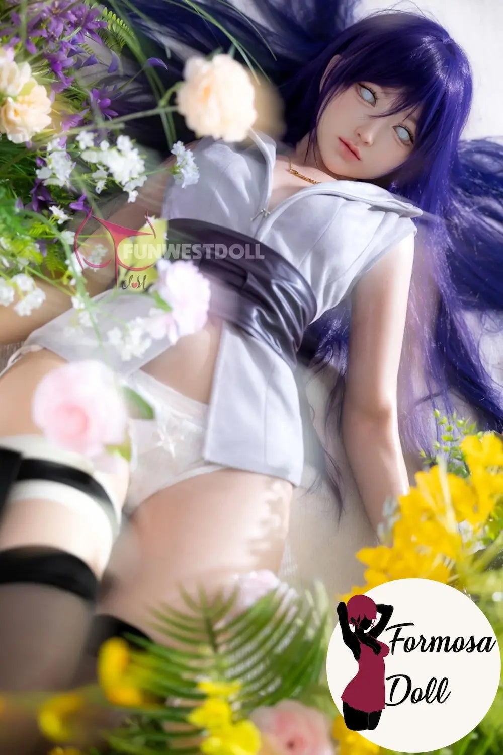 Amy 159 cm (5ft2) - Hinata Hyuga Cosplay Sex Doll in Silicone