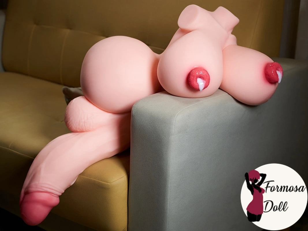 Lucy - Poupée sexuelle Futanari de 20 kg (44 lb) avec entrée profonde pour les tétons