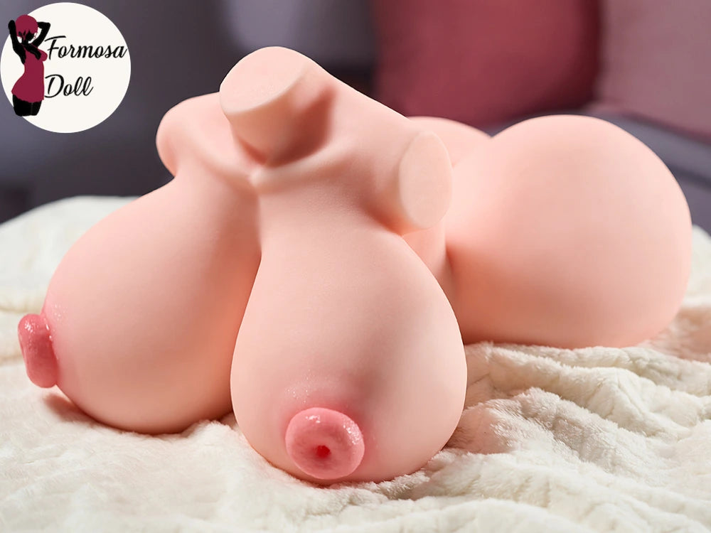 Big Lucy 10,88 kg (23,99 lb) - Poupée sexuelle avec torse masturbateur et pénétration des tétons