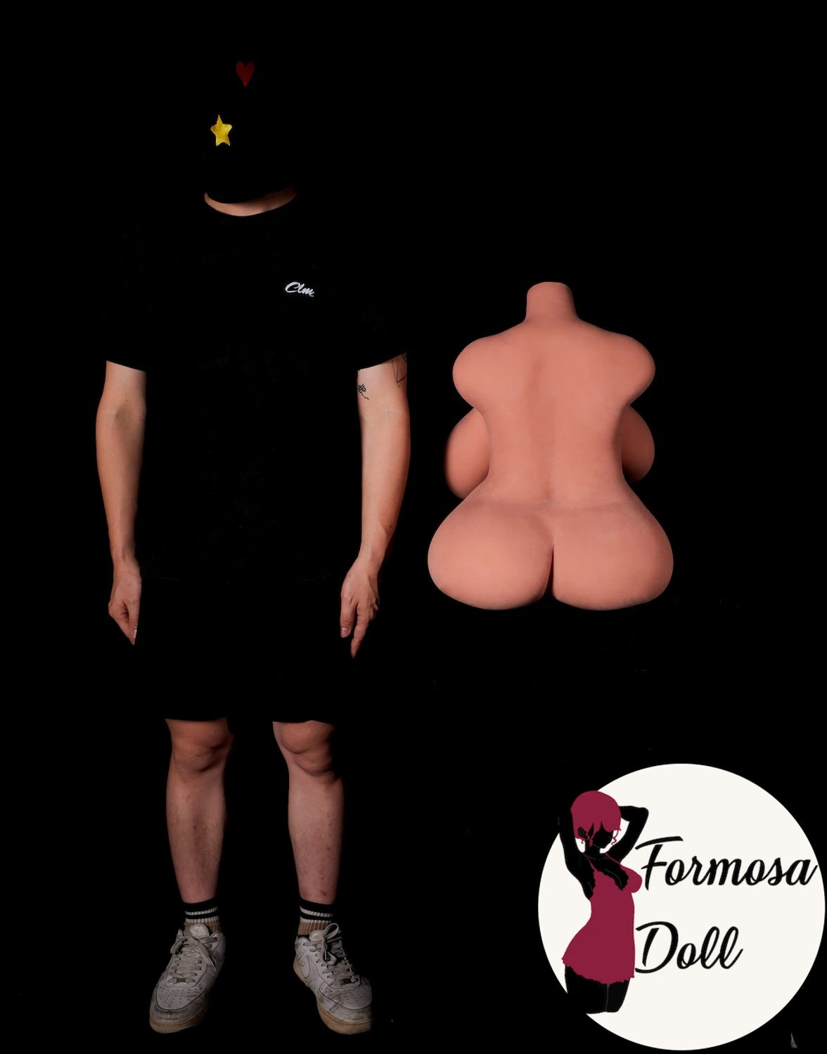 Torse 58# 26kg (57,3LB) - Poupée sexuelle noire BBW en STPE par CLIMAX