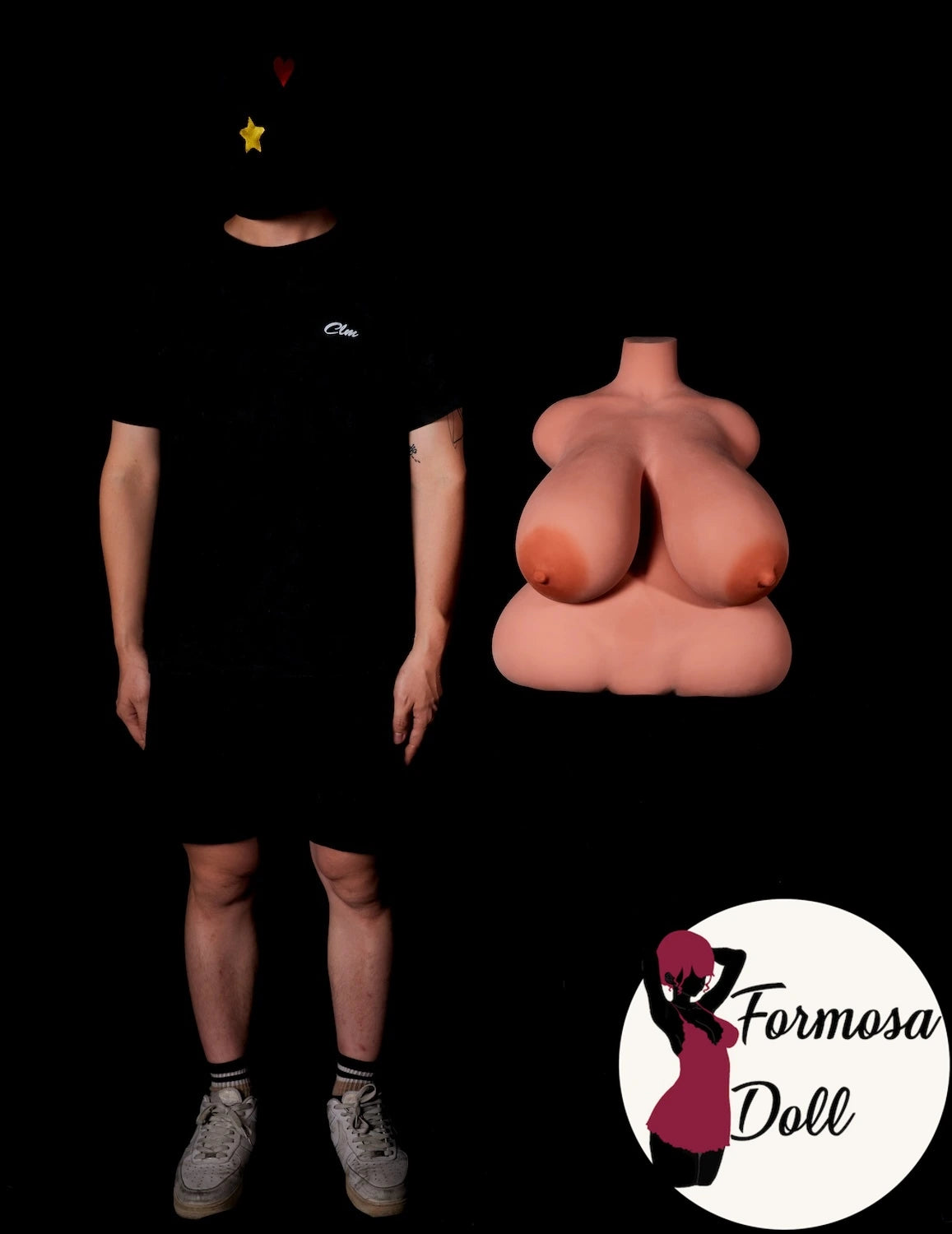 Torse 58# 26kg (57,3LB) - Poupée sexuelle noire BBW en STPE par CLIMAX