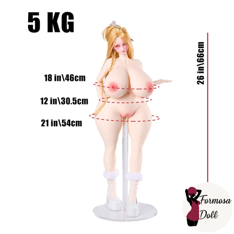 Ella 3.0 - Mini poupée sexuelle Hentai BBW | 66 cm (28 po)