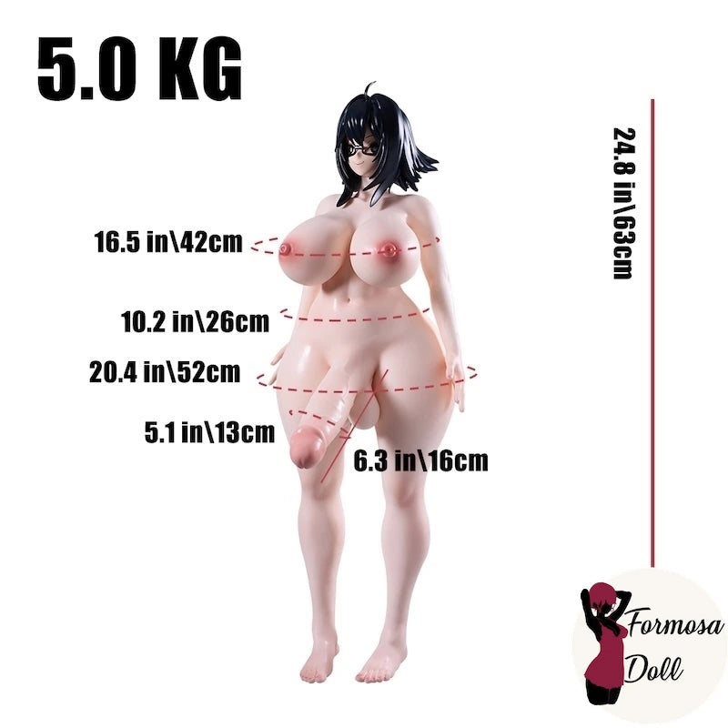 Sinen-chan 3.0 – Mini poupée sexuelle Futanari Hentai – 63 cm (24,8 pouces)