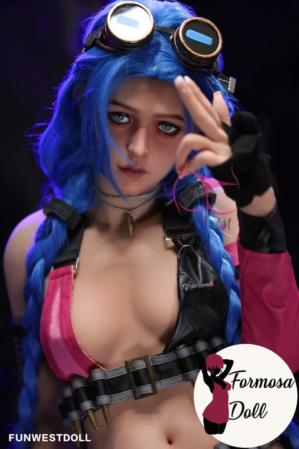 Poupée sexuelle Jinx LOL Cosplay TPE - 159 cm FunWestDoll - STOCK UE