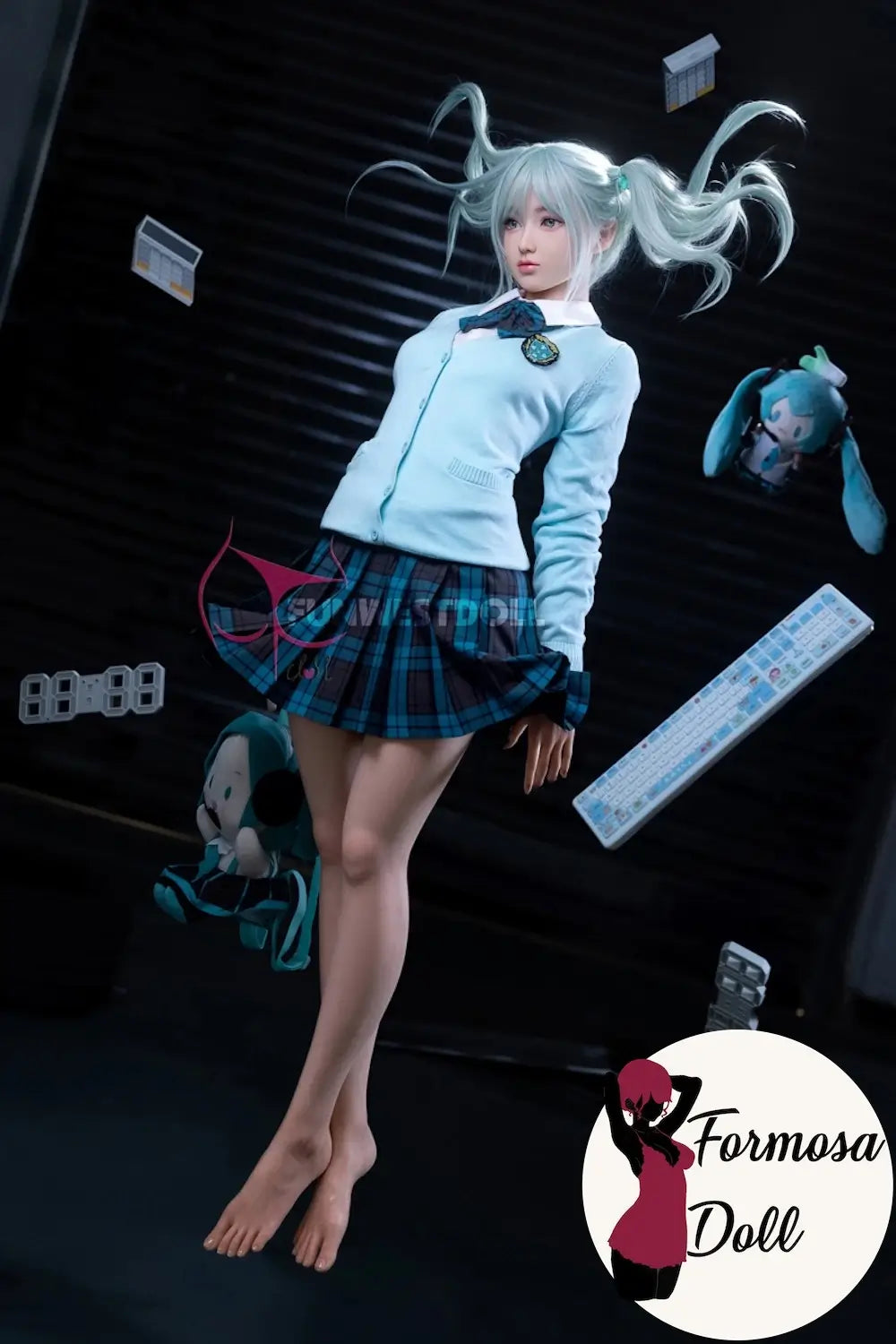 Amy 159 cm (5ft2) - Hatsune Miku Cosplay Sex Doll in Silicone