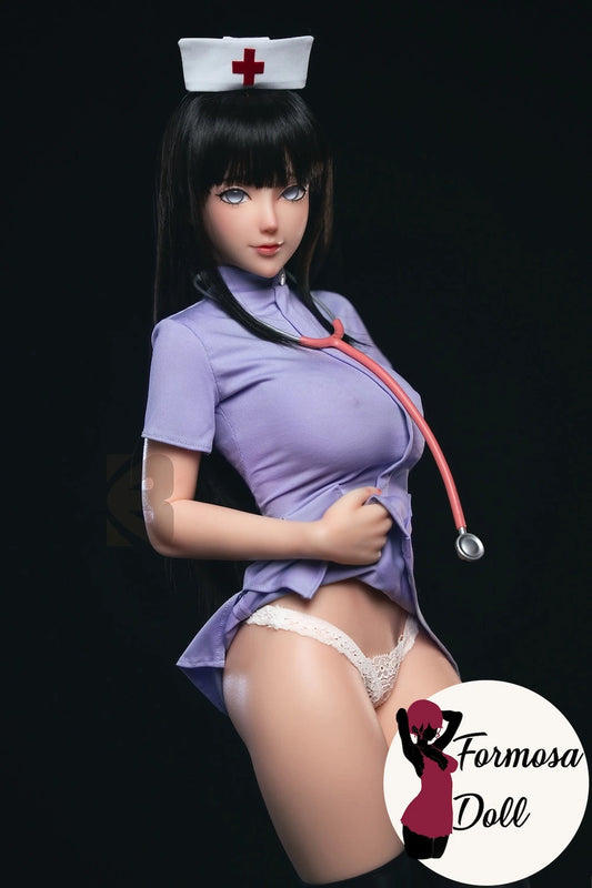Hinata Hyuaga Nurse Cosplay Anime Doll in Silicone | 67.5cm (26.5in)
