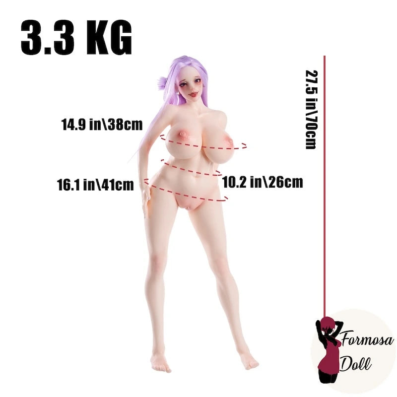 Ivy 3.0 – Mini poupée sexuelle hentai en silicone – 61 cm