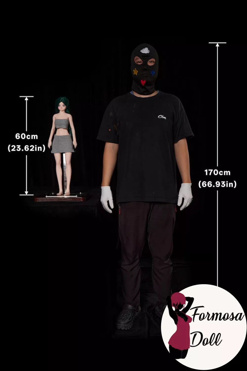 Momo Anime Mini Sex Doll in Silicone with Vinyl Head- 60cm