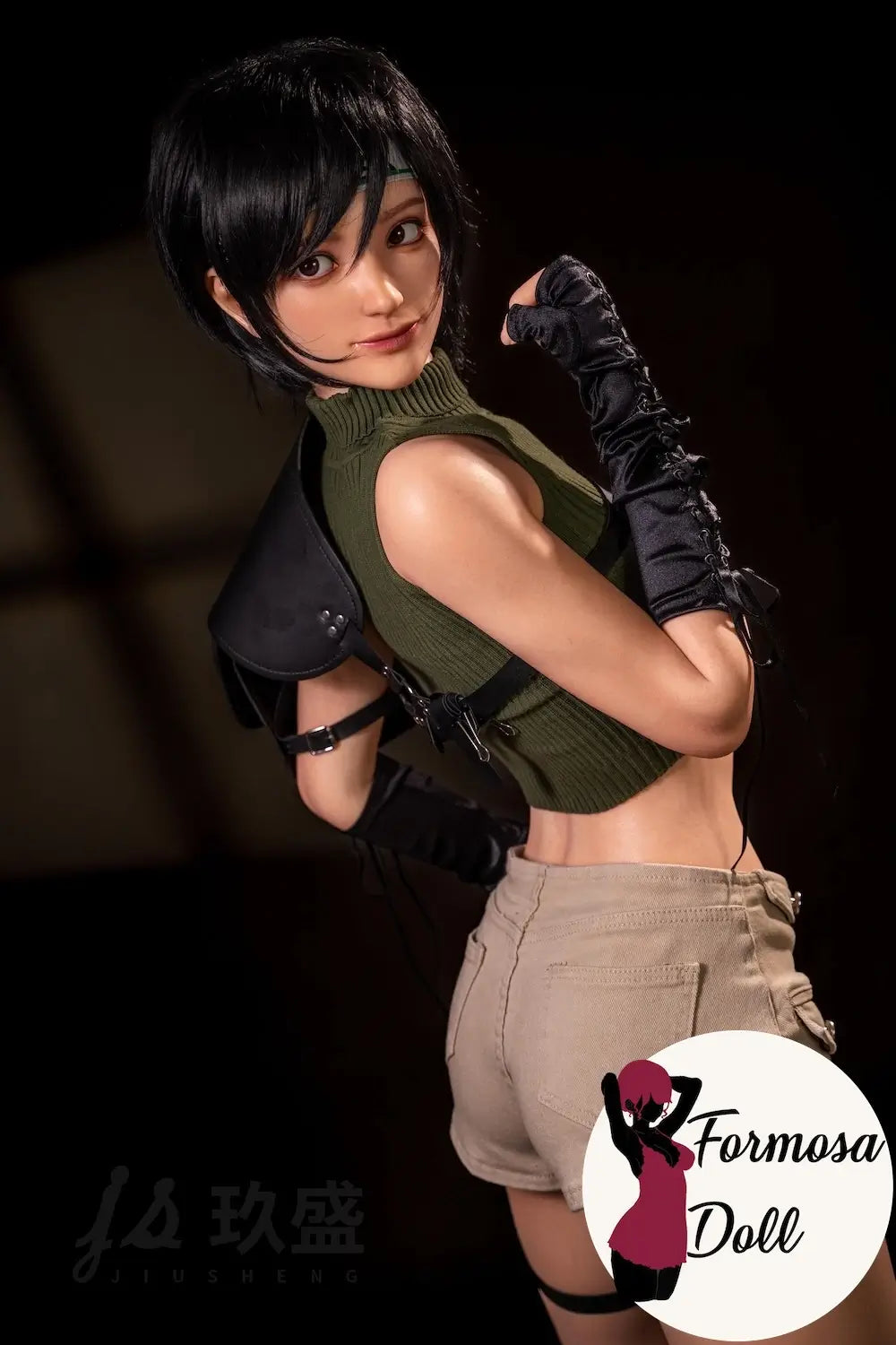 Yuffie – Poupée Cosplay Inspirée de FF VII en Silicone, 168 cm