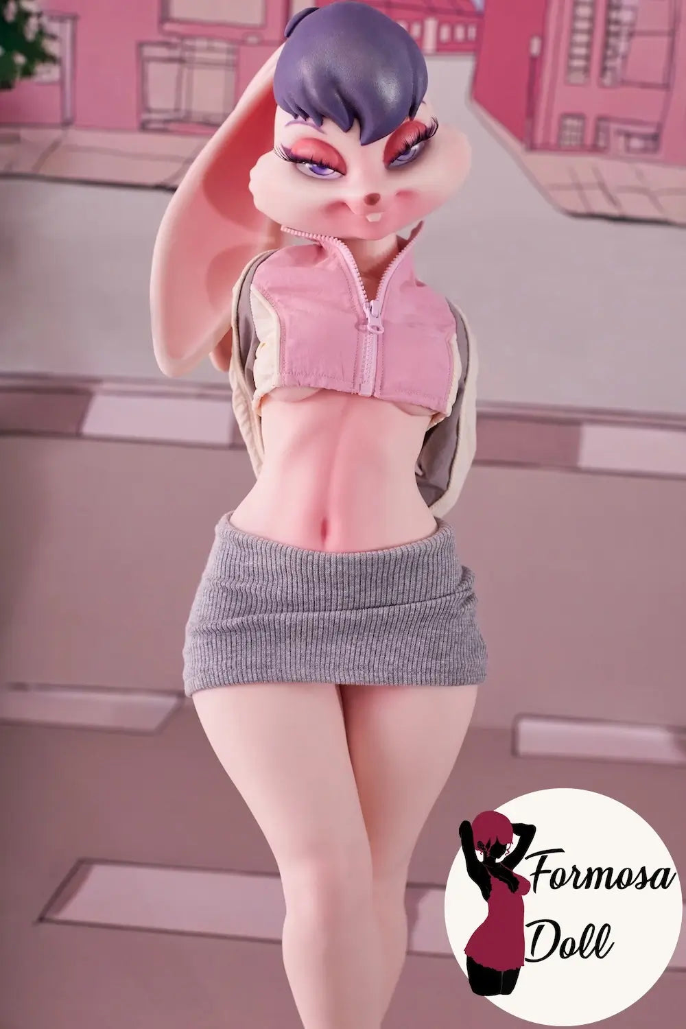 Lori 70 cm (27,5 pouces) - Mini poupée sexuelle lapin en silicone par Climax