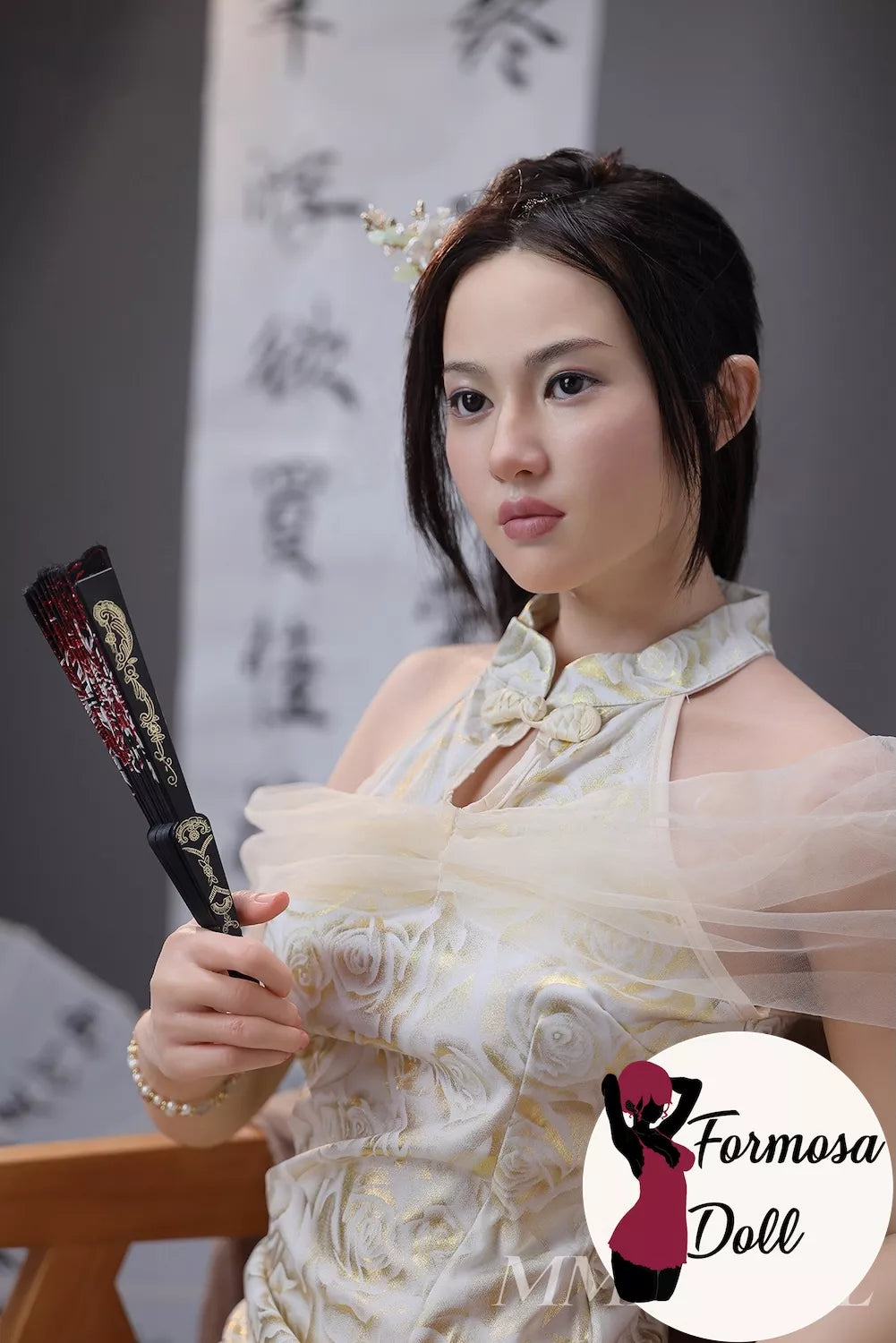 Meng Fei Traditional Style Chinese Sex Doll in Silicone with Seamless Neck - 153 cm