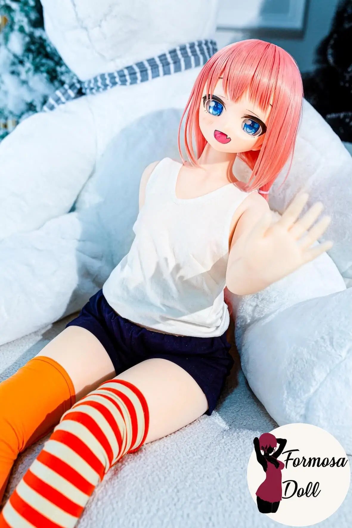 Yui - Mini poupée en silicone de 85 cm avec tête en vinyle
