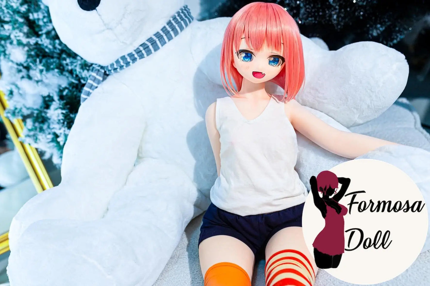 Yui - Mini poupée en silicone de 85 cm avec tête en vinyle