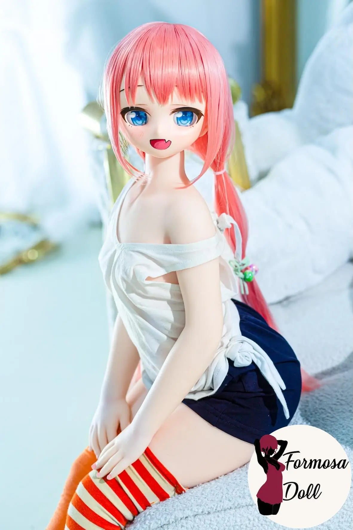 Yui - Mini poupée en silicone de 85 cm avec tête en vinyle