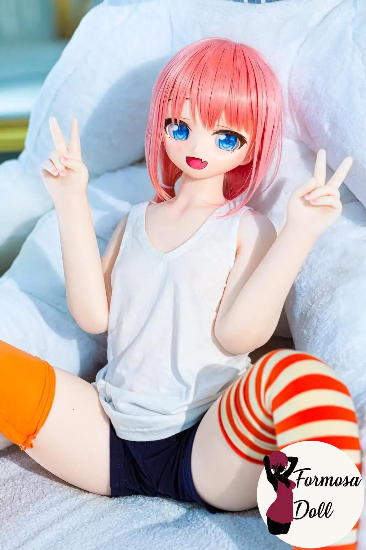 Yui - Mini poupée en silicone de 85 cm avec tête en vinyle