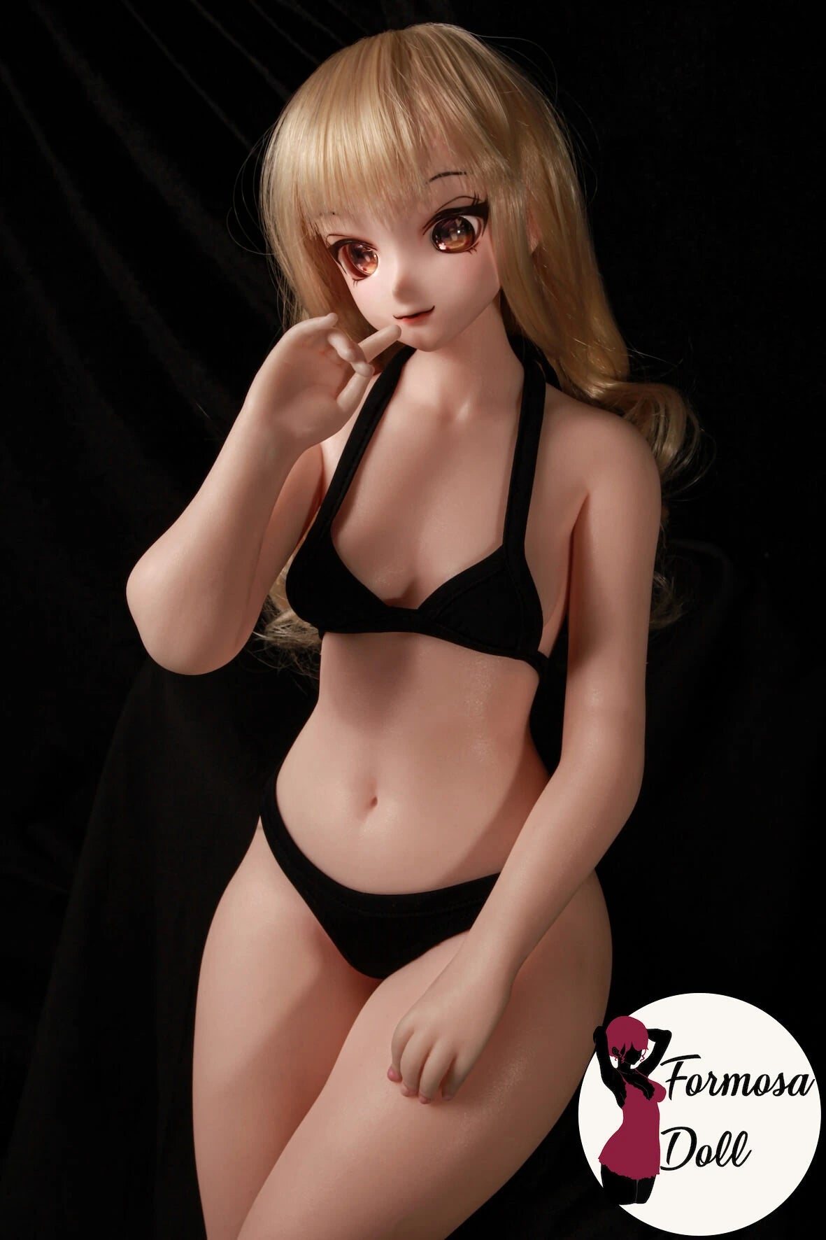 Nagisa - Mini bambola in silicone da 60 cm con testa in vinile