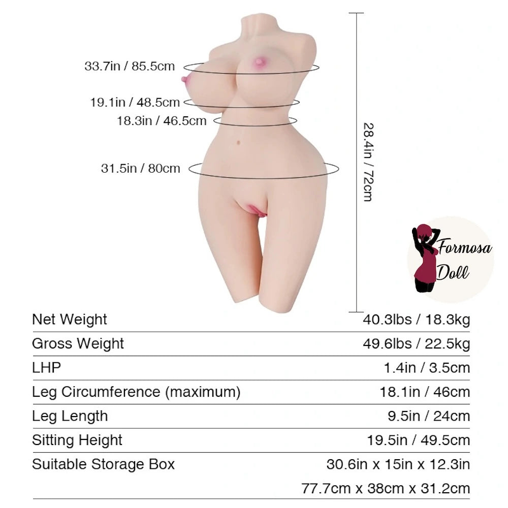 Monica 2.0 - Hentai Sex Doll Torso by Tantaly 18.3kg (40.3LB) | EU STOCK