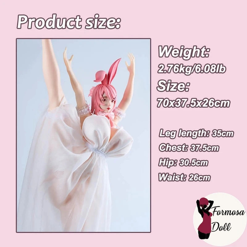 Naraka Bladepoint – Poupée cosplay bunny hentai en silicone – 70 cm