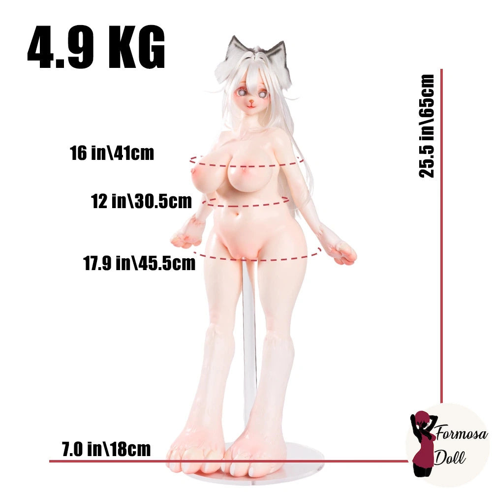 Nicole 3.0 – Mini sex doll anime hentai furry en silicone 65 cm