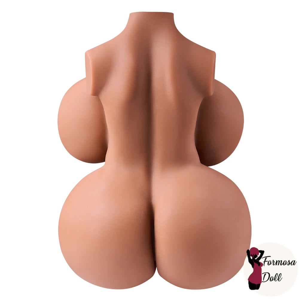 Tan Big Lucy 10,88 kg (23,99 lb) - Poupée sexuelle exotique avec torse bronzé et pénétration des tétons