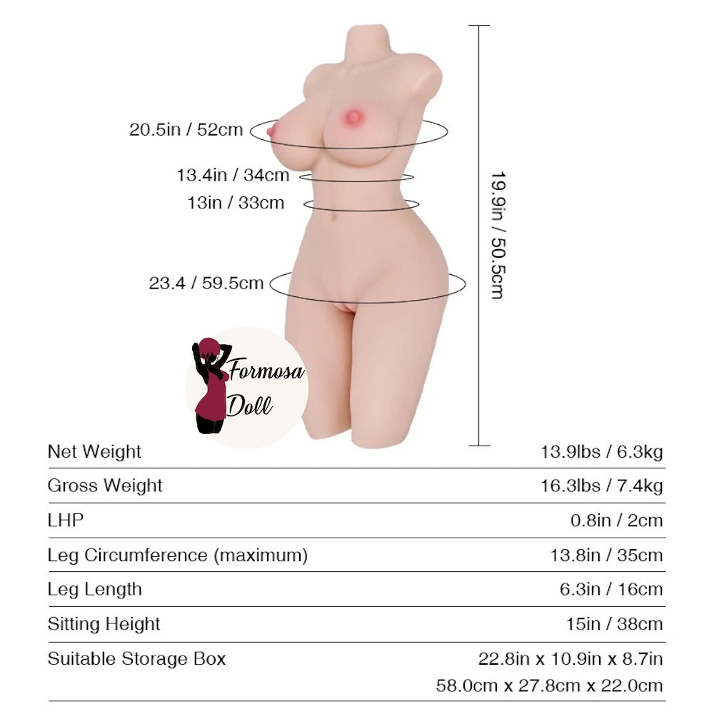 Miki - Bambola del Torso per Principianti 6,3kg (13,9LB) | MAGAZZINO USA 🇺🇸