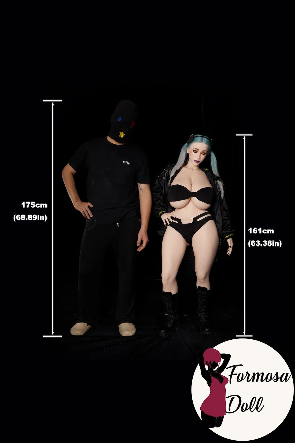 Tasha 161cm - Silicone Sex Doll with BBW Body, ROS and Halloween Make-up