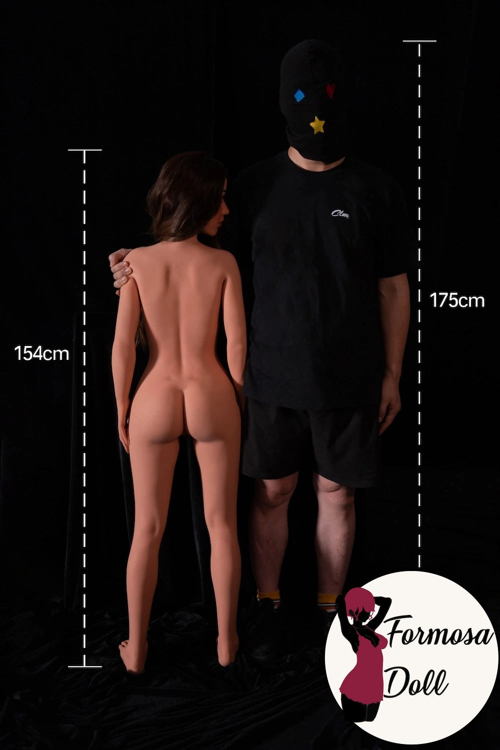 Tori 154 cm - Poupée sexuelle ultra réaliste avec corps en TPE et tête en silicone - CLM PRO