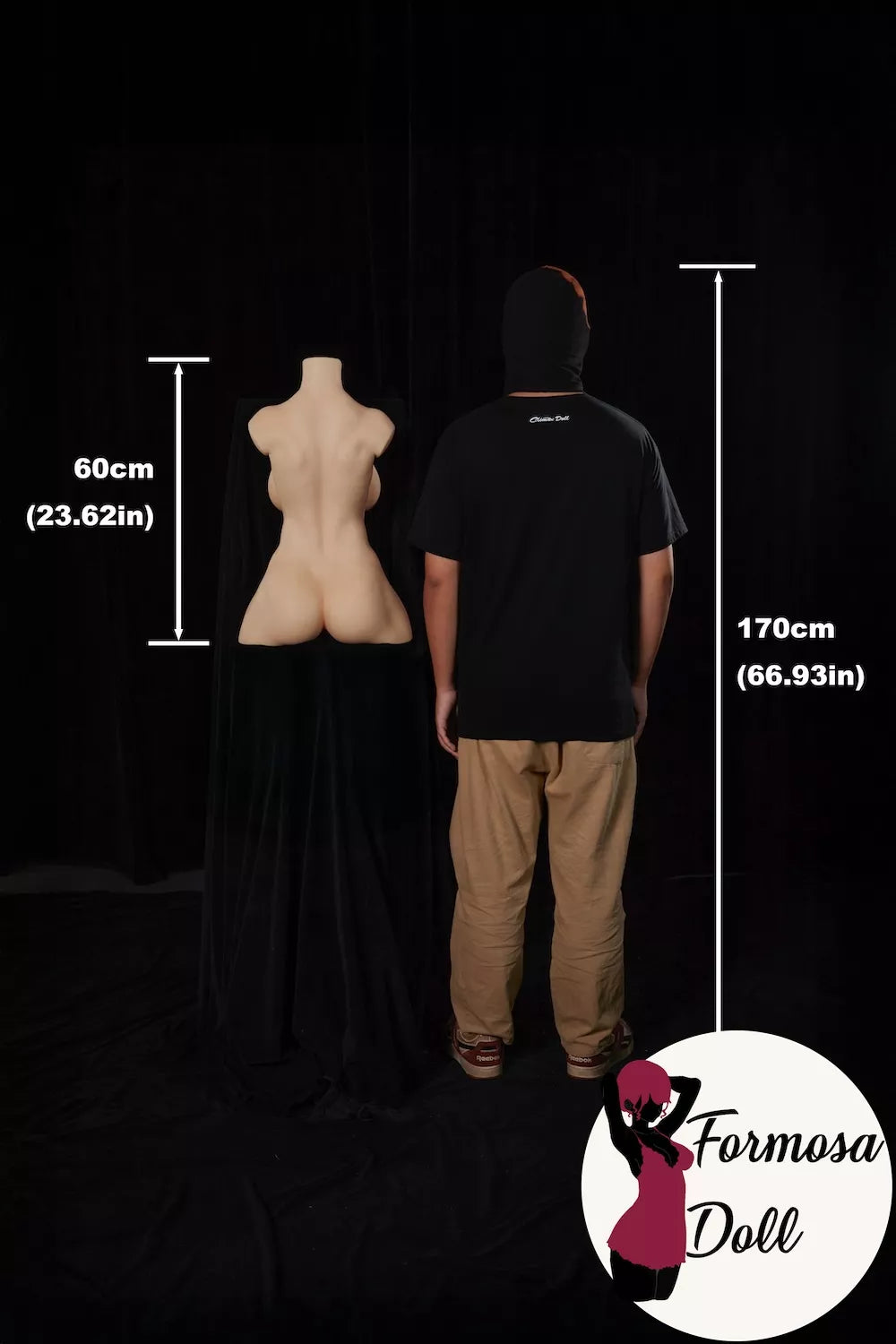 #663 Torse sexuel en silicone, athlétique, 12,5 kg bonnet F