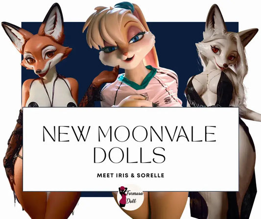 New Moonvale dolls Iris Bunny and Sorelle Fox in red and white