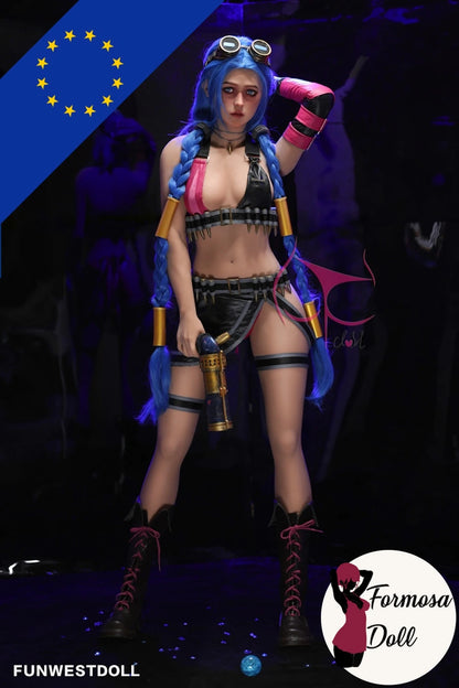 Poupée sexuelle Jinx LOL Cosplay TPE - 159 cm FunWestDoll - STOCK UE