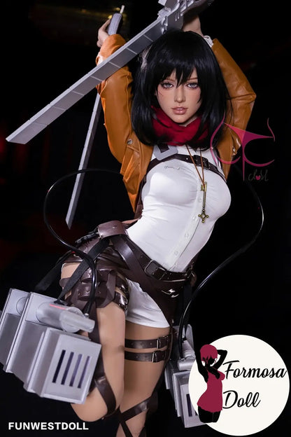 Mikasa Ackerman - Bambola del sesso cosplay anime in TPE 159 cm (5ft2)