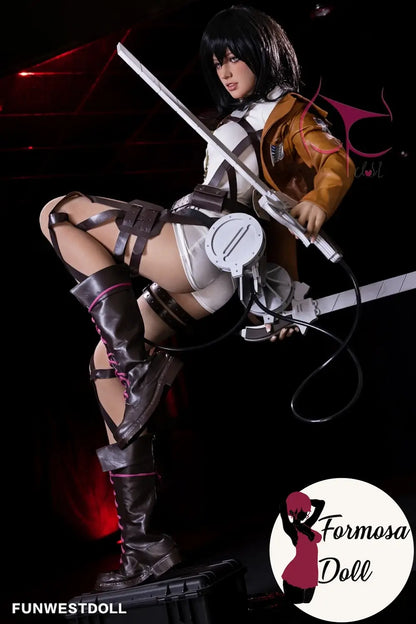 Mikasa Ackerman - Bambola del sesso cosplay anime in TPE 159 cm (5ft2)