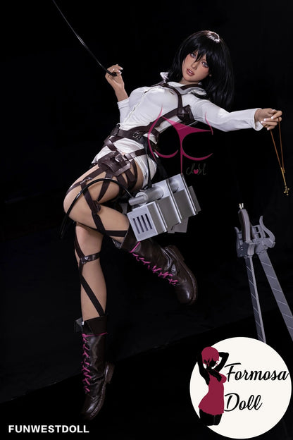 Mikasa Ackerman - Bambola del sesso cosplay anime in TPE 159 cm (5ft2)