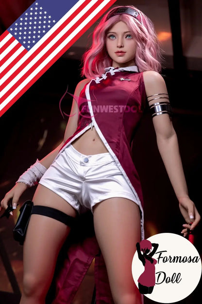 Alice 159 cm (5ft2) - Bambola del sesso cosplay Sakura in TPE