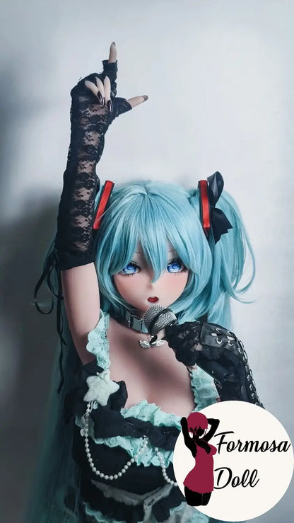 Bambola del sesso Miku Virtual Singer - Stile Diva 148 cm (4 piedi e 85 cm) in silicone di alta qualità
