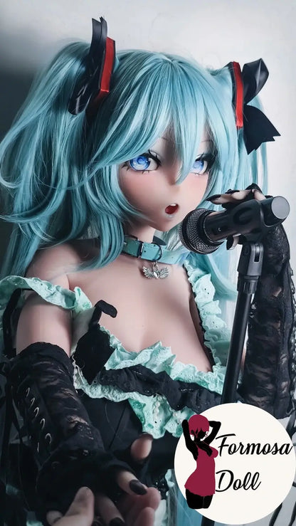 Bambola del sesso Miku Virtual Singer - Stile Diva 148 cm (4 piedi e 85 cm) in silicone di alta qualità