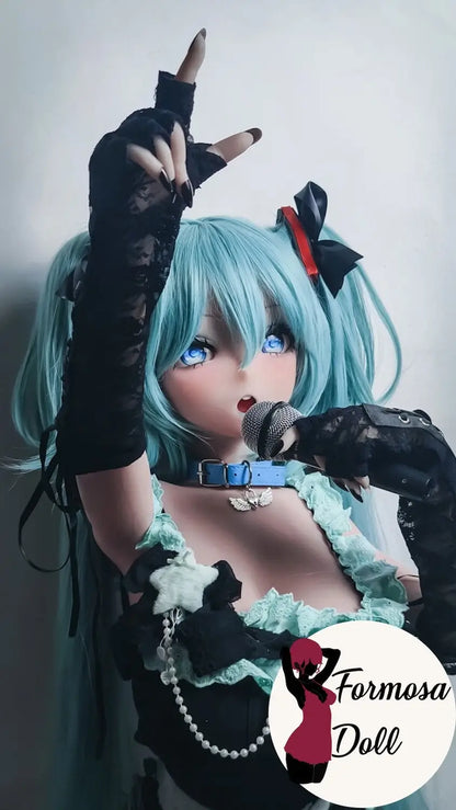Bambola del sesso Miku Virtual Singer - Stile Diva 148 cm (4 piedi e 85 cm) in silicone di alta qualità