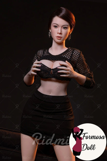 Aidra – Bambola sessuale ibrida testa in silicone + corpo TPE realistico – 158 cm
