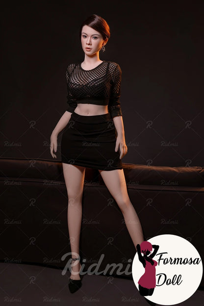 Aidra – Bambola sessuale ibrida testa in silicone + corpo TPE realistico – 158 cm
