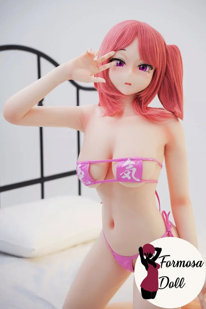 Akane 148cm (4ft85) - Redhead Japanese Idol Silicone Sex Doll in bikini