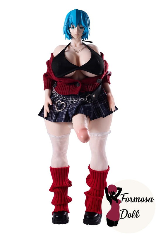 Akeno 3.0 – Mini poupée futanari hentai en silicone par Nyakumi – 62 cm