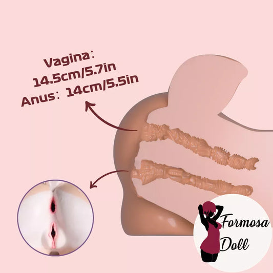 Alfa995 Doe Deer Furry Onahip in Silicone - 3.5 kg