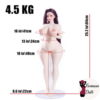 Aunt Niimi 3.0 – Mini Hentai Sex Doll in Silicone – 64cm (25.2inch)