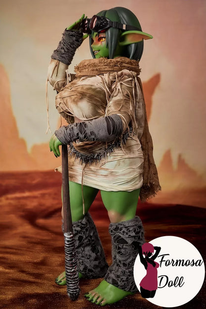 Barza Goblin Sex Doll in Silicone with Muscular Body - 120cm