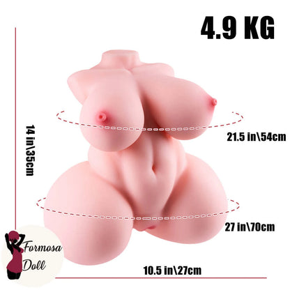 Bonnie 4,9kg (10,8lbs) Bambola Sessuale Masturbatore con Torso Curvy e Curve Realistiche