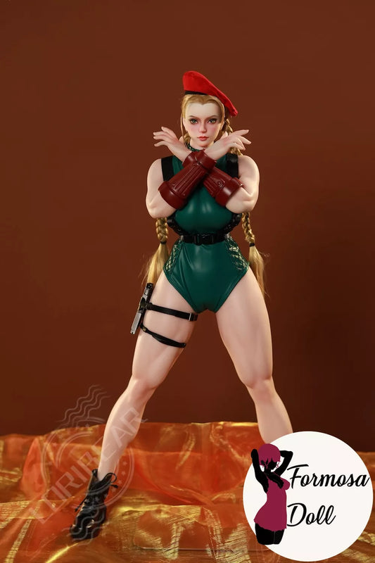 Cammy White Cosplay Mini Silicone Sex Doll - 65cm (25.6in)